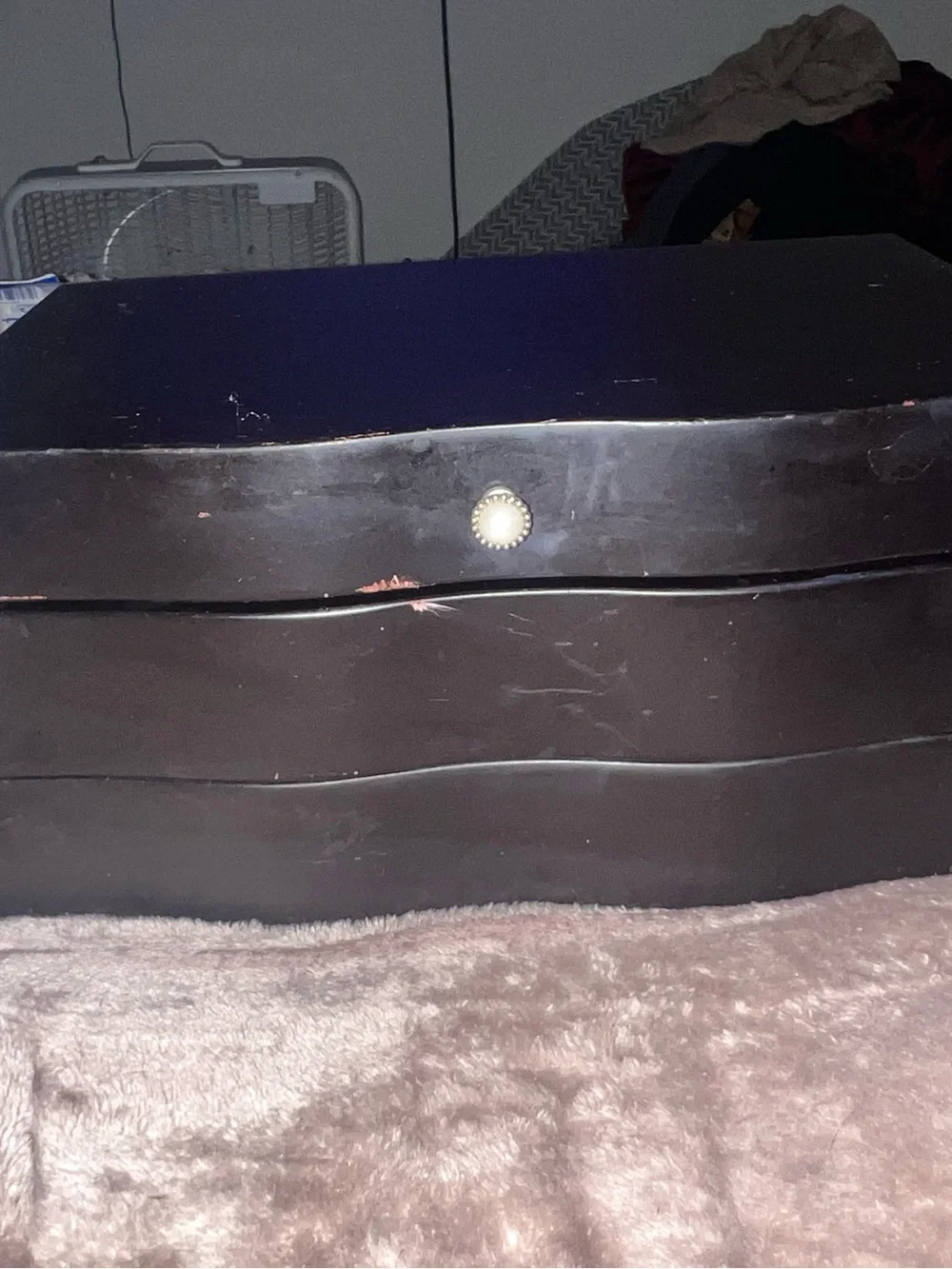 Black Jewelry Organizer Box with Mirror - Unbranded